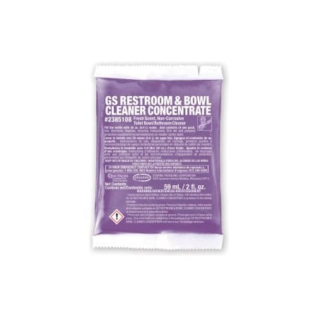 Stearns Packaging Stearns GS Restroom & Bowl Cleaner Concentrate - 2 oz Packs, 72 Packs/Case - 2385108 2385108